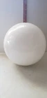 Bubbacare 11.5" White Acrylic Plastic Light Round Globe Outdoor Pole Lamp Used. Price: $67.50.