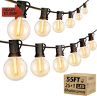 Ohlux Outdoor String Lights, 55FT Shatterproof Led Patio With 26 Dimmable New. Price: $37.14.