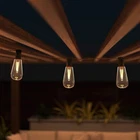 Solar Outdoor String Lights 14.5FT Vintage Hanging Bulbs Pure Garden 50-LG1090 New. Price: $14.99.