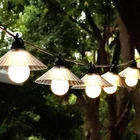 New Outdoor Led String Lights 16.4 Ft Waterproof Connectable Patio With 10 Bulbs. Price: $40.07.