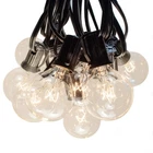 Inc. 10 G40 Globe String Lights With Clear Bulbs And Black Wire For Patio,... New. Price: $34.93.