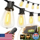 Addlon 54FT Solar String Lights, Remote & Usb, 15+1 Led Shatterproof, Dimmable New. Price: $58.31.