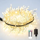 Resnice 33FT Firecracker String Lights 300 Led Warm White Plug-in Indoor/outdoor New. Price: $36.53.