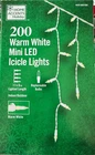 Home Accents Holiday 200 Ct Warm White Mini Led Icicle Set 17.5 Ft New. Price: $19.99.