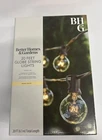 Better Homes & Gardens 20-COUNT Clear Glass Globe G40 Bulbs Outdoor String Light New. Price: $15.00.