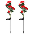 Solar Rose Led Pathway Stake Lights, 2-PACK Red One Size New. Price: $49.99.