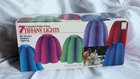 New Vtg Lidco Tiffany Party Patio Colorful Lights String Of 7 Blow Mold L1030. Price: $219.00.