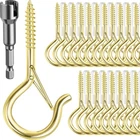 Fsah 48 Pcs Q-hanger Hooks, Screw For Outdoor String Lights, Safety Buc... New. Price: $23.72.