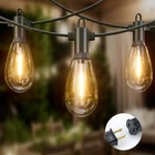 48-50FT Outdoor String Lights Patio 15 Led S14 Bulb IP65 Waterproof New. Price: $26.99.