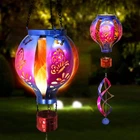 Hot Air Balloon Solar Lantern Butterfly Wind Spinners With Flickering Flame L... New. Price: $43.35.