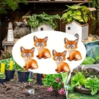 Eco-friendly 4-PACK Solar Led Garden Fox Statues Outdoor Yard Lights New. Price: $12.89.