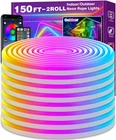 150FT Neon Rope Lights,flexible Led Control With App/remote,multiple New. Price: $115.99.