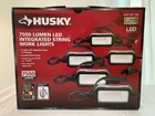 Husky Ft. 7500-LUMEN Led String Energy-efficient Work Lights Aluminum! Used. Price: $59.00.