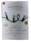 Wondershop Purple Led Mini Lights 100 20' 7 1/2" New Christmas Holiday Nib. Price: $15.99.