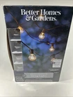 Better Homes & Gardens BH10-093-599-41 G40 Clear Glass Bulbs String Lights 20-CO New. Price: $21.95.