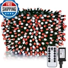 Minetom 328 Ft 1000 Led Christmas Tree Lights Outdoor Indoor String With New. Price: $61.06.