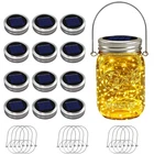 12 Pack Solar Mason Jar Lights For Outside, 30 Led Lids Fairy New. Price: $46.06.