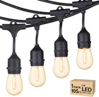 Svater Outdoor String Lights Led, Commercial Grade Patio 105FT, Black New. Price: $83.28.