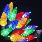 Solar Christmas String Lights, 50 Led 8 Modes C6 Strawberry Multicolored New. Price: $24.73.