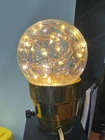 Ledimagine Fairy String Light - Globe Pendant Bulb, Gold G95 Used. Price: $29.00.
