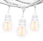 Brightech Ambience Pro White 15-LIGHT 48 Ft. Outdoor Plug-in 2W 2700K Led S14 New. Price: $39.99.