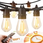 Addlon 100FT Led Outdoor String Lights, Remote Dimmable Patio With Tim... New. Price: $52.03.