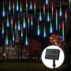 Brightown 20-TUBE 720 Led Solar Meteor Shower Christmas Lights 16" Multicolor New. Price: $86.76.