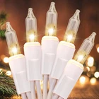 Christmas Lights 2 Pcs 50 Count Clear Mini White Wire Ul Certified Con... New. Price: $21.07.