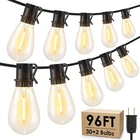 96FT Led Outdoor String Lights, Waterproof Patio With 30+2 2700K Dimma... New. Price: $31.75.