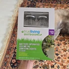 True Living Outdoors Battery Led Metal Lantern Lights Silver 10 Count 6FT Timer New. Price: $10.00.