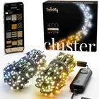 Twinkly Cluster Green Wire Christmas Lights, Gold & Silver, 400 Aww Led, 19.7FT New. Price: $139.26.