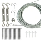 48 Ft. String Light Hanging, Mounting Kit, Wire, Hooks New. Price: $20.73.