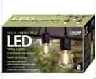 Feit Electric 710090 48FT Led String Light - Black New. Price: $41.00.
