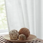 Fmfunctex White Linen Semi Sheer Curtains 72" Grommet Top Bedroom (set Of 2) New. Price: $25.82.