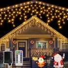 Ollny Icicle Lights For Outside 41FT, Warm White 504LED, New. Price: $46.99.