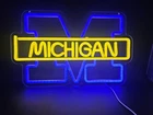 University Of Michigan Wolverines Neon Sign Dimmable Led Light New. Price: $29.97.