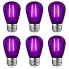 Luxrite S14 Edison Led Purple Bulbs 0.5W Outdoor String Lights E26 New. Price: $59.18.