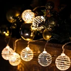 Bbto Led Disco Ball String Light Battery Powered 9.84 Ft Long, Warm Silver New. Price: $23.04.