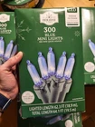 Holiday Time 300 Blue Mini Led Christmas Lights Indoor Outdoor Green Wire New. Price: $17.61.