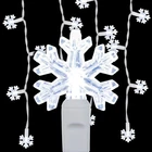 Cool White Led Snowflake Icicle Christmas Lights Wire Holiday Decor New. Price: $39.99.