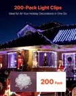 Christmas Light Clips, 200 Pack, No Tool Required New. Price: $18.16.