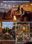 Brightown Outdoor String Lights 35FT With 10 Edison Bulbs - Black Used. Price: $26.36.