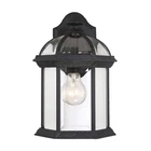 Savoy House Kensington 1LT 12" Outdoor Wall Lantern, Textured Black 5-0634-BK New. Price: $128.00.