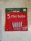 Holiday Wonderland Frosted White 2.5 Volt Mini Bulbs Pack New. Price: $9.99.