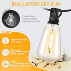 Brightever 50FT Outdoor String Lights Waterproof, 2700K Led Patio Used. Price: $32.30.