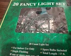 (one) Christmas Holiday 20CT Star Lights Clear Color, 17 Ft Indoor Only, Ul, Nib Open. Price: $14.95.