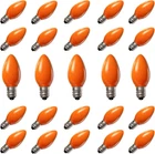 25 Pack C7 Christmas Light Replacement Bulbs,ceramic Orange Led F New. Price: $21.26.