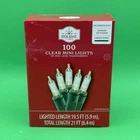 Holiday Time 100 Mini Clear Lights Incandescent Indoor/outdoor 19.5FT Ships Free New. Price: $8.80.