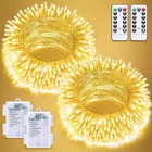 Jmexsuss Pack Battery Operated Christmas Lights With Remote, Total 66FT 200 Le New. Price: $33.99.