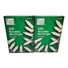 Pack Home Accents Holiday 100CT Warm White Led Mini String Lights 28FT 10IN New. Price: $17.49.
